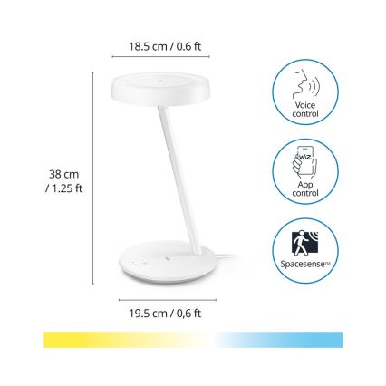WiZ - LED Dimmable table lamp PORTRAIT LED/10W/5V Wi-Fi 2700-6500K CRI 90