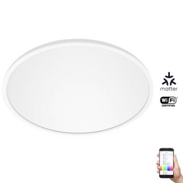 WiZ - LED RGB Dimmable ceiling light SUPERSLIM LED/22W/230V 2700-6500K Wi-Fi white