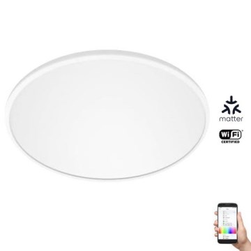 WiZ - LED RGB Dimmable ceiling light SUPERSLIM LED/32W/230V 2700-6500K Wi-Fi white
