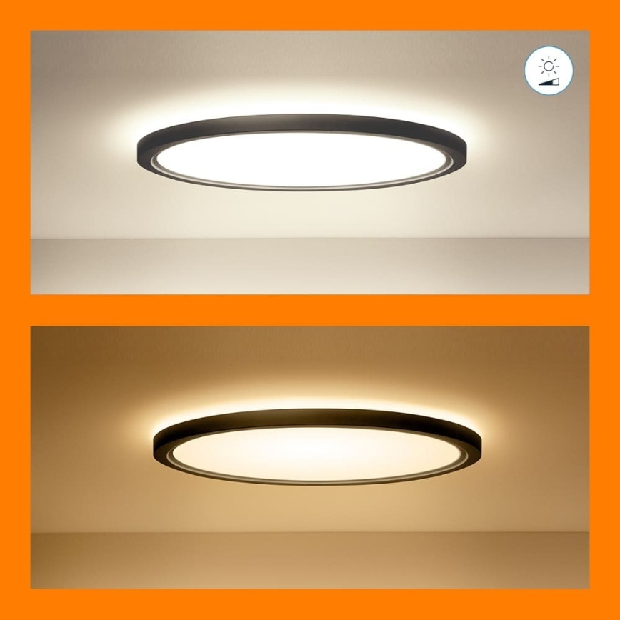 WiZ - LED RGB Dimmable ceiling light SUPERSLIM LED/32W/230V 2700-6500K Wi-Fi black