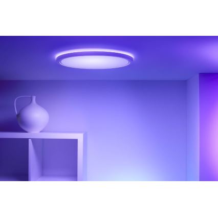 WiZ - LED RGB Dimmable ceiling light SUPERSLIM LED/32W/230V 2700-6500K Wi-Fi white