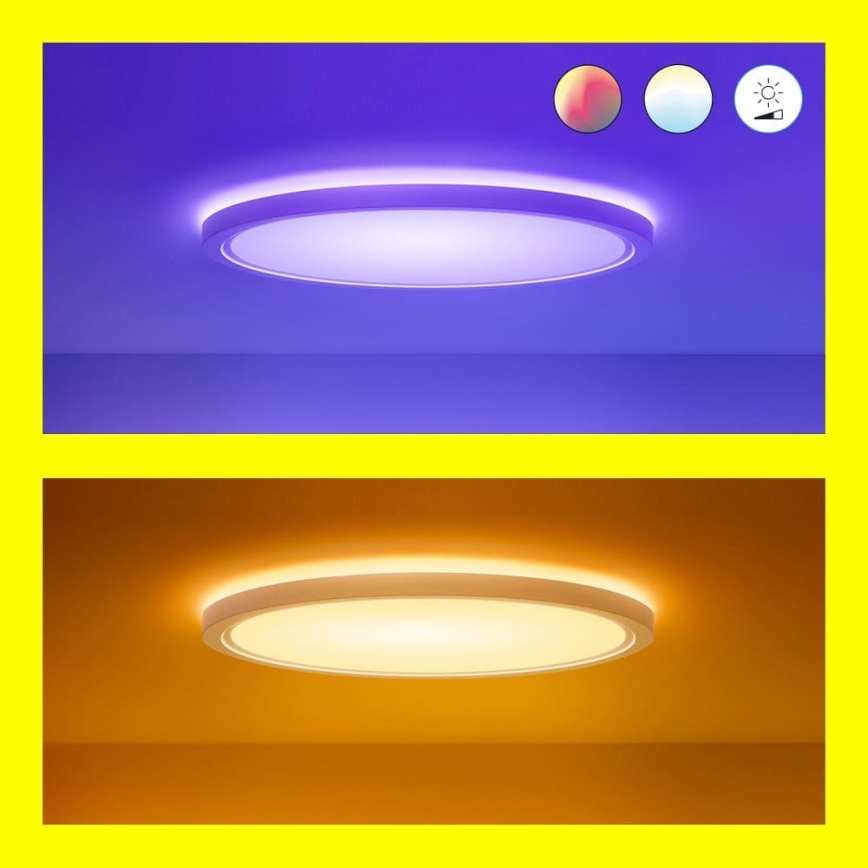 WiZ - LED RGB Dimmable ceiling light SUPERSLIM LED/32W/230V 2700-6500K Wi-Fi white