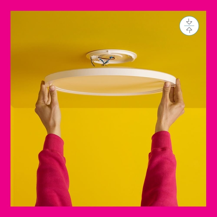 WiZ - LED RGB Dimmable ceiling light SUPERSLIM LED/32W/230V 2700-6500K Wi-Fi white