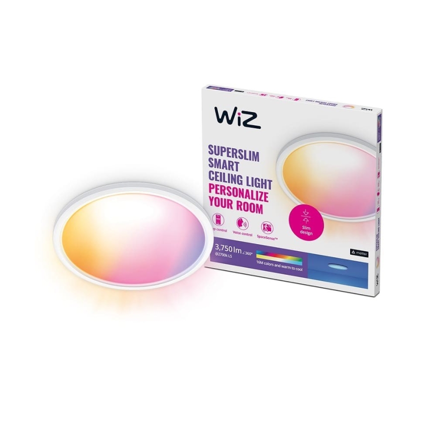 WiZ - LED RGB Dimmable ceiling light SUPERSLIM LED/32W/230V 2700-6500K Wi-Fi white