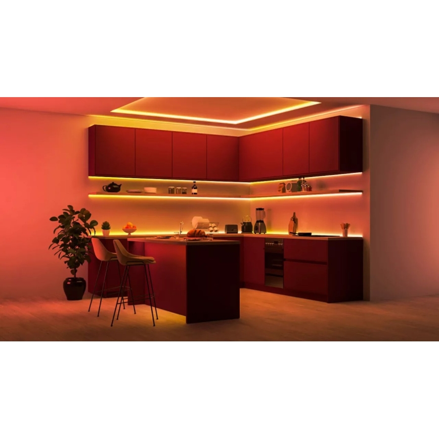 WiZ - LED RGBIC Dimmable Strip 4m LED/10.2W/5V 2700-6500K Wi-Fi