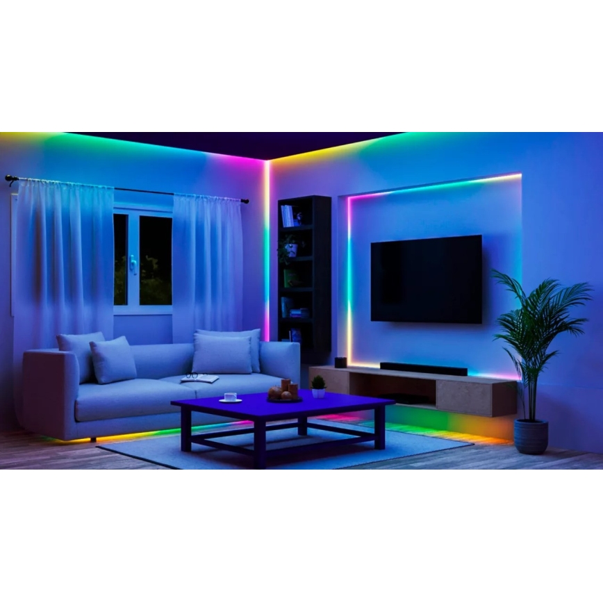 WiZ - LED RGBIC Dimmable Strip 4m LED/10.2W/5V 2700-6500K Wi-Fi