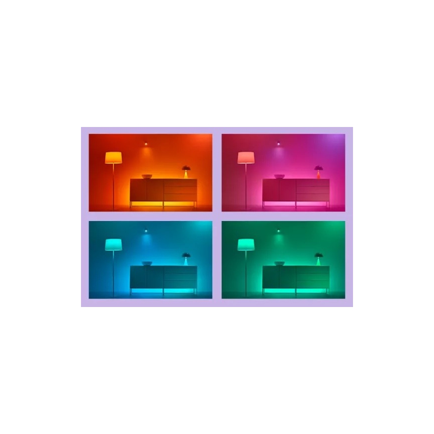 WiZ - LED RGBIC Dimmable Strip 4m LED/10.2W/5V 2700-6500K Wi-Fi