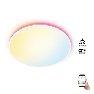 WiZ - LED RGBW Dimmable ceiling light RUNE LED/21W/230V 2700-6500K Wi-Fi white