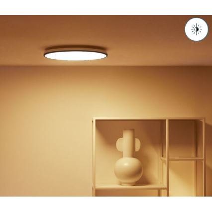 WiZ - LED RGBW Dimmable ceiling light RUNE LED/21W/230V 2200-6500K Wi-Fi black