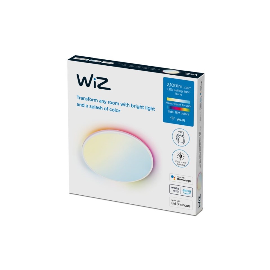 WiZ - LED RGBW Dimmable ceiling light RUNE LED/21W/230V 2700-6500K Wi-Fi white