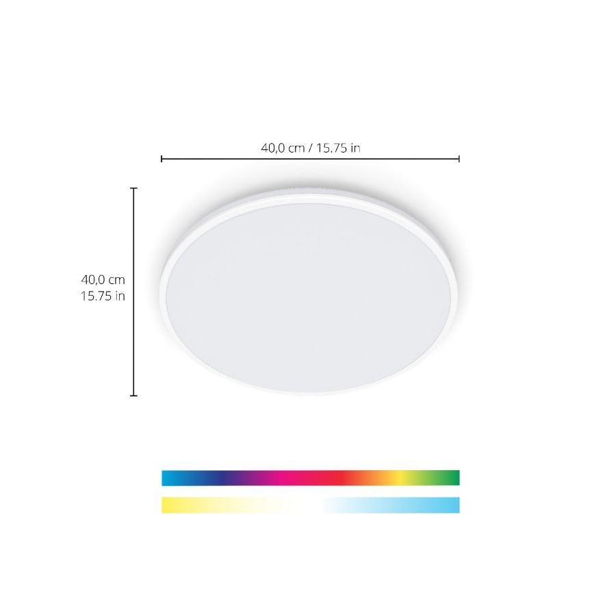 WiZ - LED RGBW Dimmable ceiling light RUNE LED/21W/230V 2700-6500K Wi-Fi white