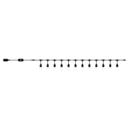 WiZ - LED RGBW Dimmable outdoor chain 12xLED 14,4m IP65 2700-5000K Wi-Fi