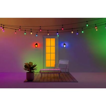 WiZ - LED RGBW Dimmable outdoor wall light LED/9,5W/230V 2700-5000K IP44 Wi-Fi