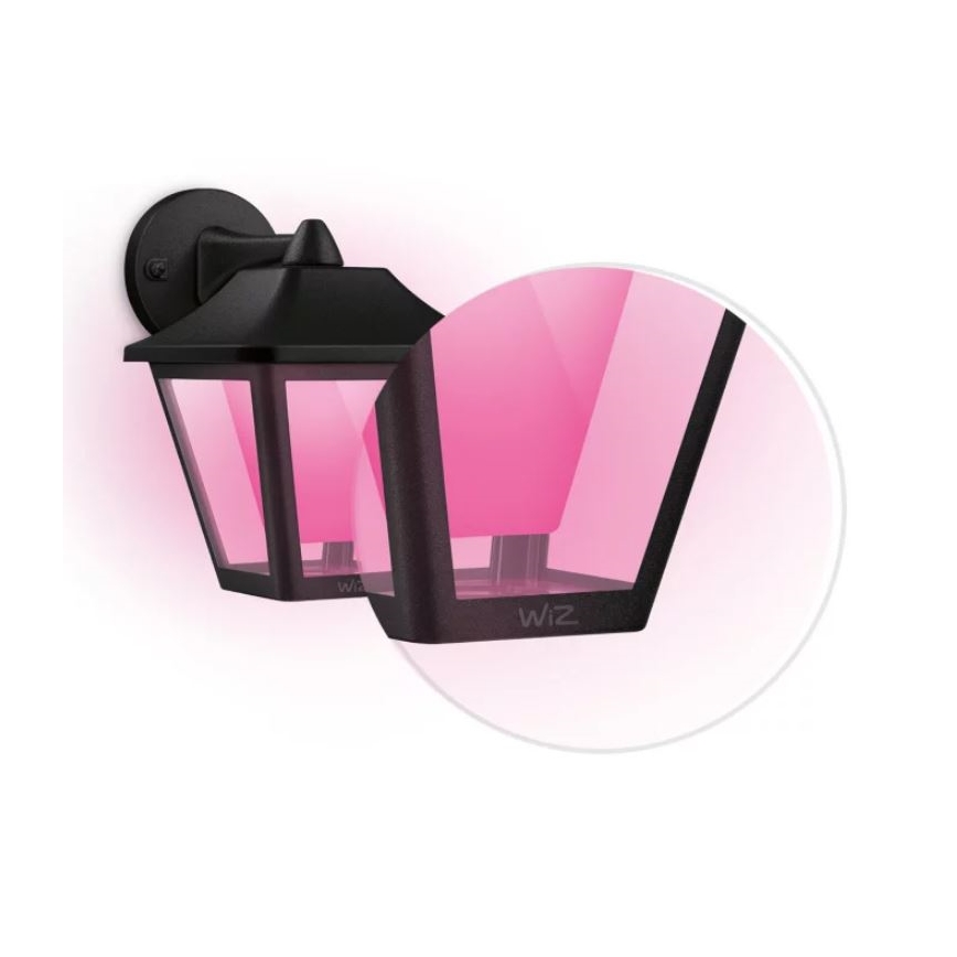 WiZ - LED RGBW Dimmable outdoor wall light LED/9,5W/230V 2700-5000K IP44 Wi-Fi