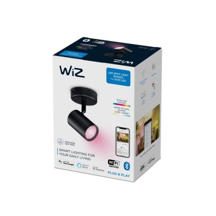 WiZ - LED RGBW Dimmable spotlight IMAGEO 1xGU10/4,9W/230V CRI 90 Wi-Fi black