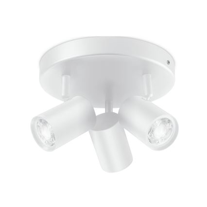 WiZ - LED RGBW Dimmable spotlight IMAGEO 3xGU10/4,9W/230V 2200-6500K Wi-Fi CRI 90 white