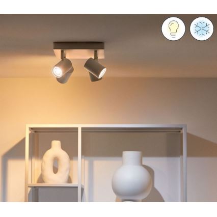 WiZ - LED RGBW Dimmable spotlight IMAGEO 4xGU10/4,9W/230V 2200-6500K Wi-Fi CRI 90 white