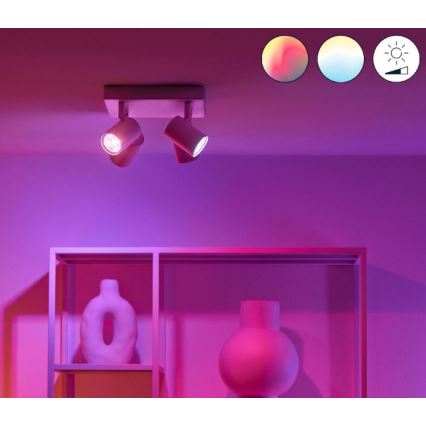 WiZ - LED RGBW Dimmable spotlight IMAGEO 4xGU10/4,9W/230V 2200-6500K Wi-Fi CRI 90 white
