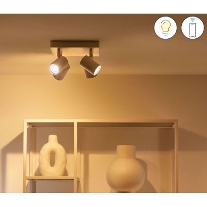WiZ - LED RGBW Dimmable spotlight IMAGEO 4xGU10/4,9W/230V 2200-6500K Wi-Fi CRI 90 white