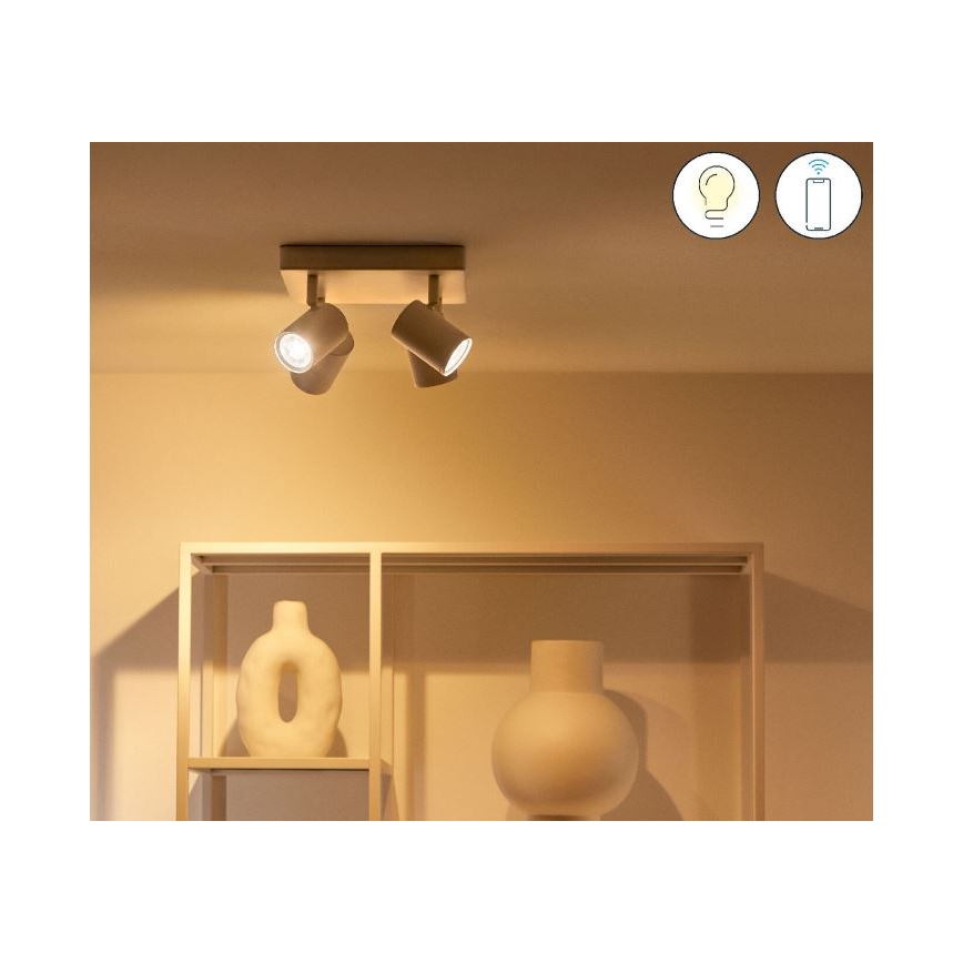 WiZ - LED RGBW Dimmable spotlight IMAGEO 4xGU10/4,9W/230V 2200-6500K Wi-Fi CRI 90 white