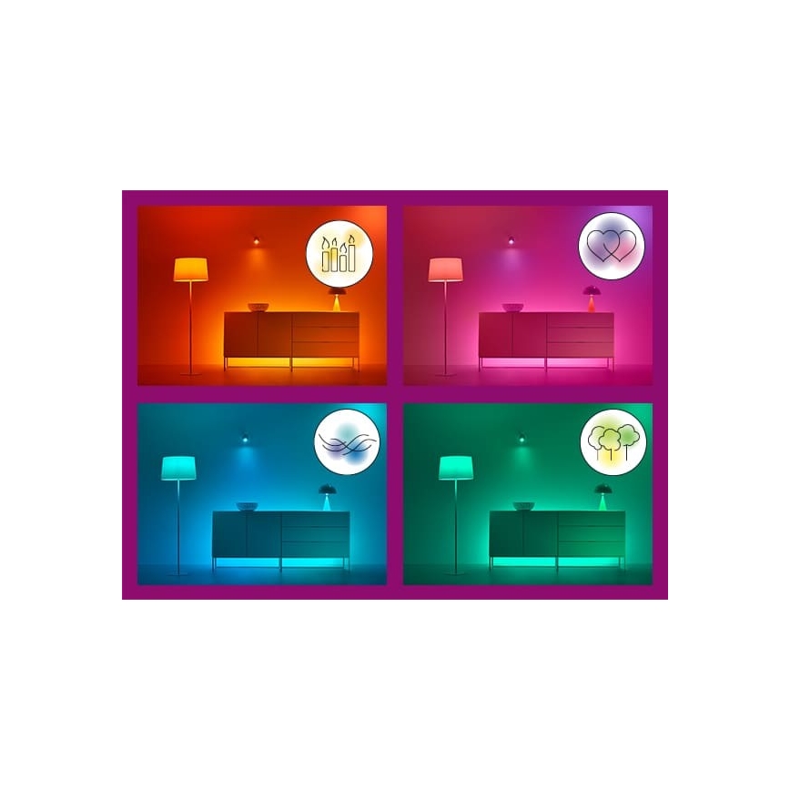 WiZ - LED RGBW Dimmable strip 3m LED/24W/230V 2700-5000K Wi-Fi