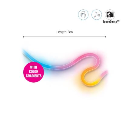 WiZ - LED RGBW Dimmable strip 3m LED/24W/230V 2700-5000K Wi-Fi