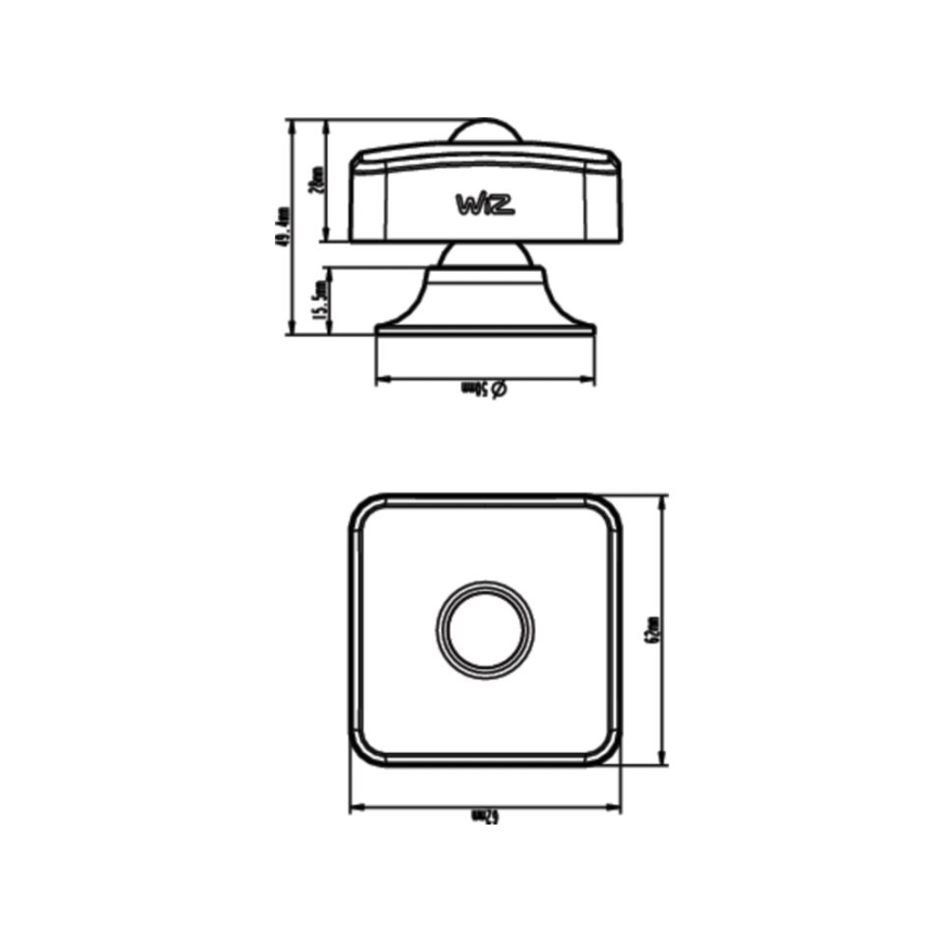 WiZ - Motion sensor 1xLR6 Wi-Fi