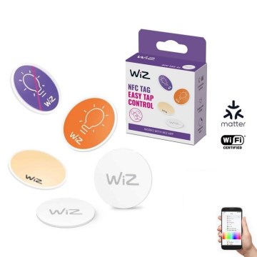 WiZ - NFC Self-adhesive tag to control lighting 4 pcs