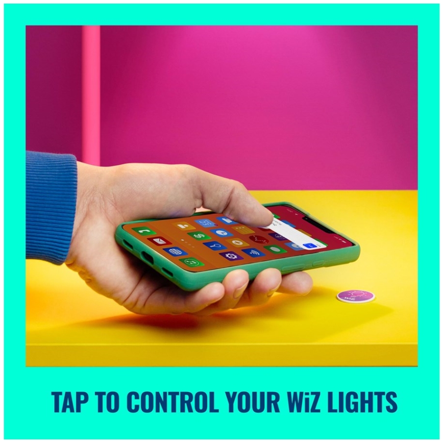 WiZ - NFC Self-adhesive tag to control lighting 4 pcs