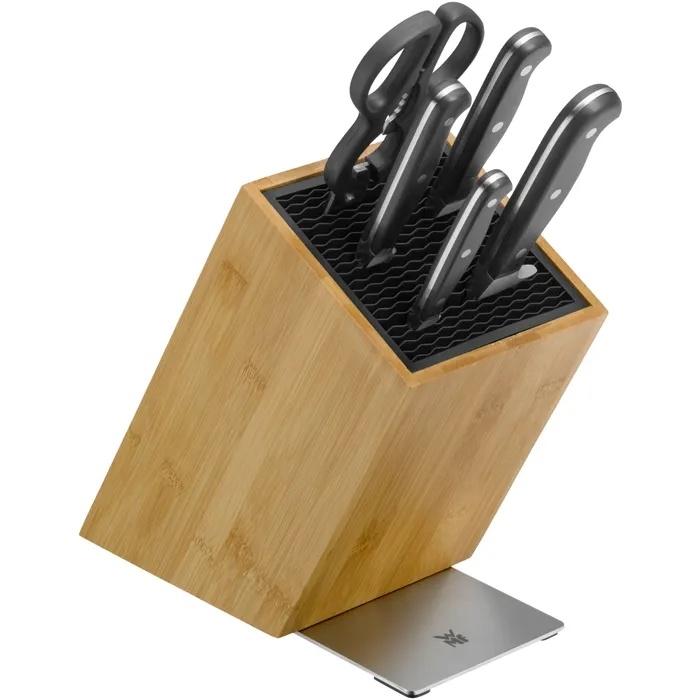 WMF - 6-piece SPITZENKLASSE PLUS kitchen knife set with block