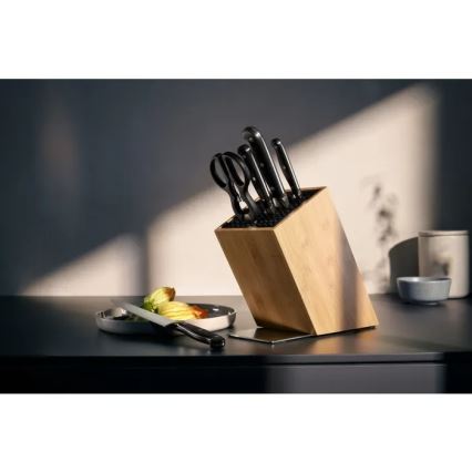 WMF - 6-piece SPITZENKLASSE PLUS kitchen knife set with block