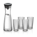 WMF - Basic Water Carafe 1 l + 4 Glasses