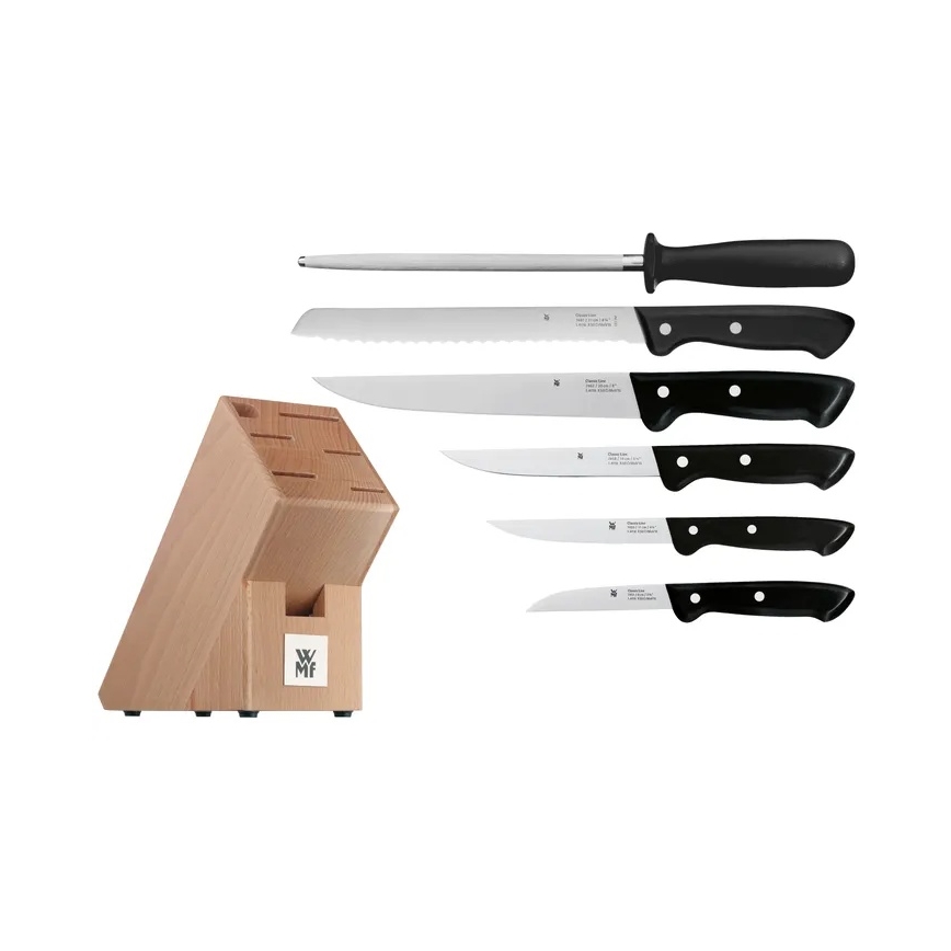 WMF - CLASSIC LINE 7-piece Kitchen Knife Set with Block
