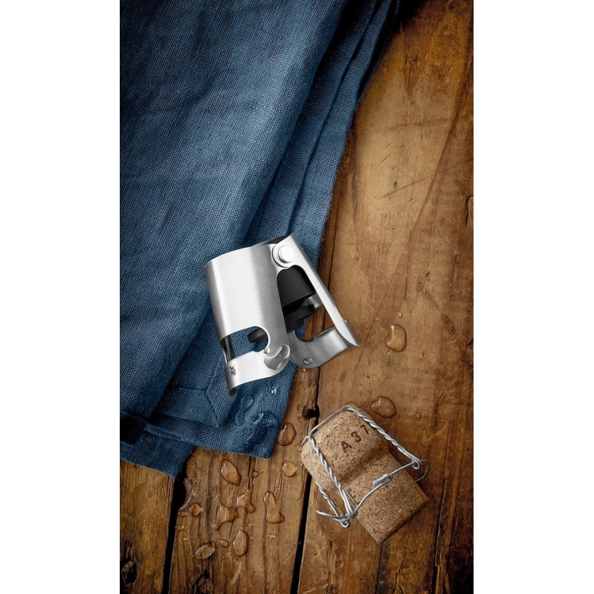 WMF - CLEVER & MORE Champagne Stopper, 4 x 5 cm, stainless steel