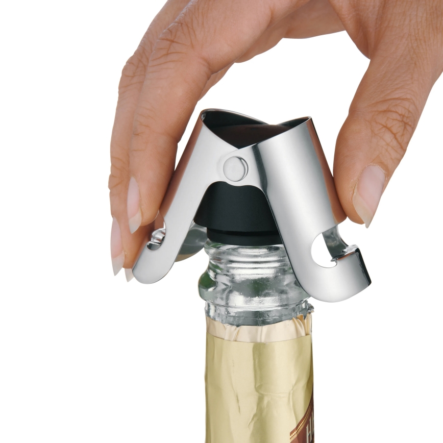 WMF - CLEVER & MORE Champagne Stopper, 4 x 5 cm, stainless steel