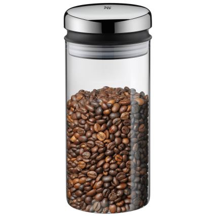 WMF - Glass food jar DEPOT 1l stainless steel