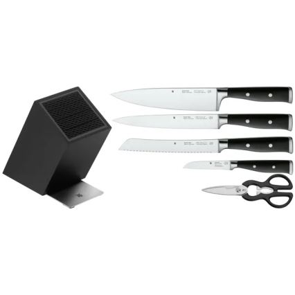 WMF - GRAND CLASS 6-piece Kitchen Knife Set with Knife Block