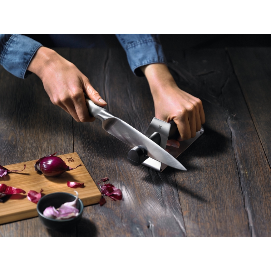 WMF - Knife sharpener GOURMET 22,3 cm black/stainless steel