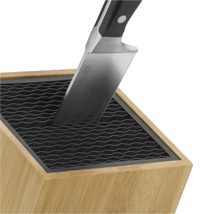 WMF - Knife stand bamboo/stainless steel