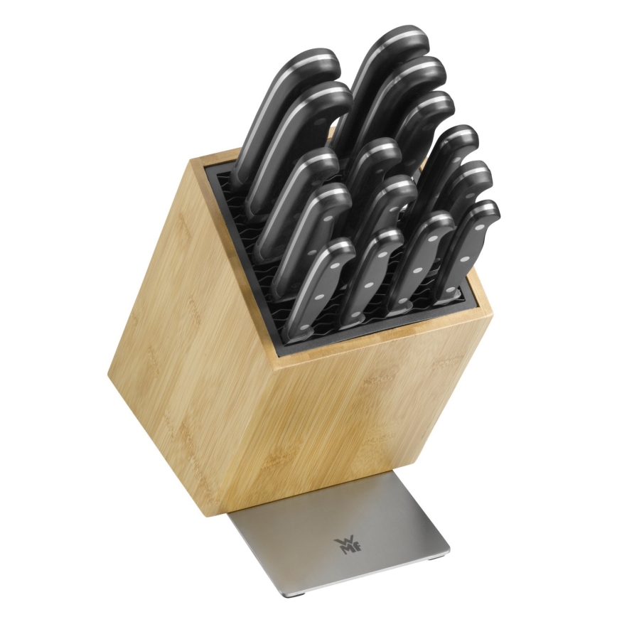 WMF - Knife stand bamboo/stainless steel