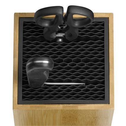 WMF - Knife stand bamboo/stainless steel