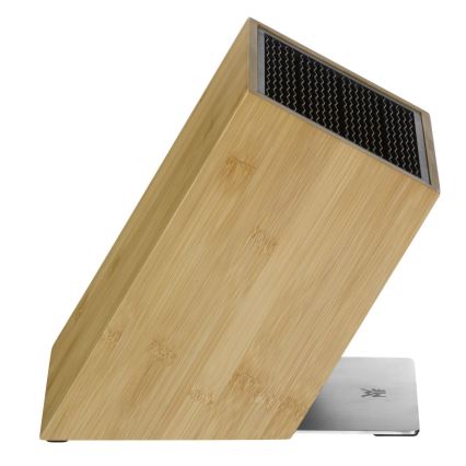 WMF - Knife stand bamboo/stainless steel