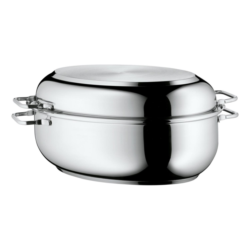 WMF - Oval roasting pan with a lid  41x28,5 x18 cm stainless steel