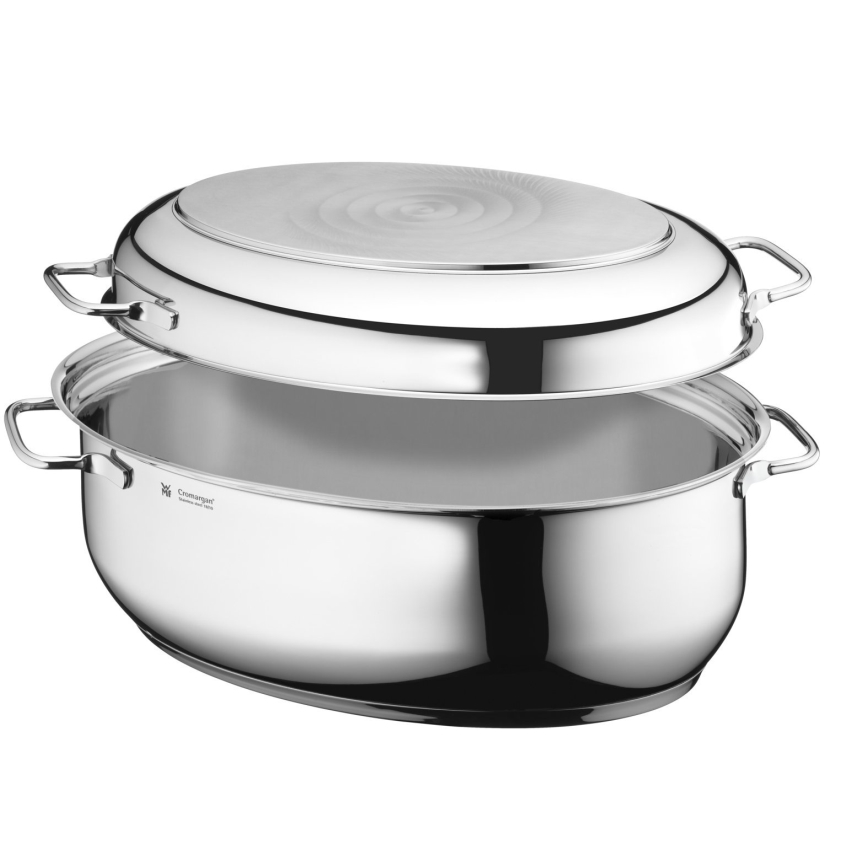 WMF - Oval roasting pan with a lid  41x28,5 x18 cm stainless steel