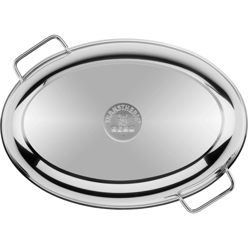 WMF - Oval roasting pan with a lid  41x28,5 x18 cm stainless steel