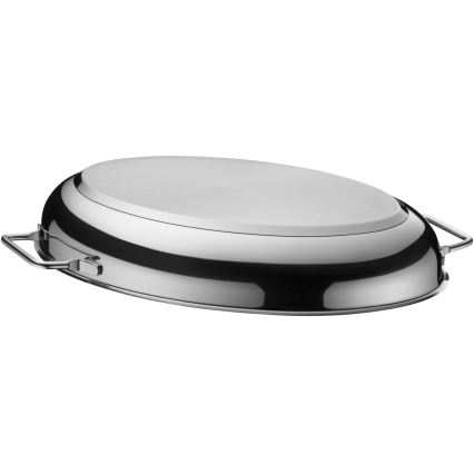 WMF - Oval roasting pan with a lid  41x28,5 x18 cm stainless steel