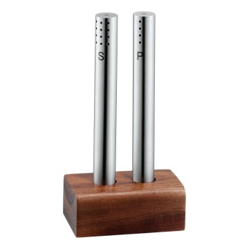 WMF - Salt and pepper shakers 2 pcs 7,8 cm black locust