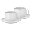 WMF - SET 2x Cappuccino cup with saucer BARISTA 160 ml white