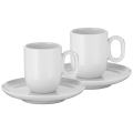 WMF - SET 2x Espresso cup with saucer BARISTA white