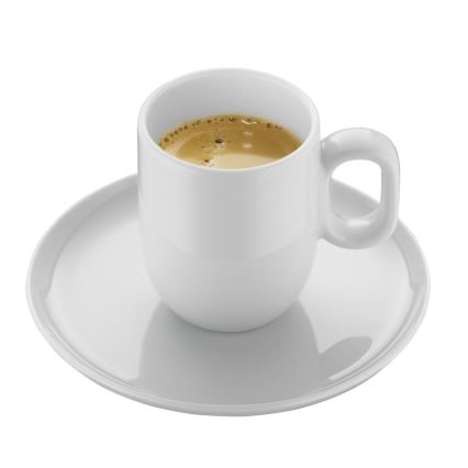 WMF - SET 2x Espresso cup with saucer BARISTA white